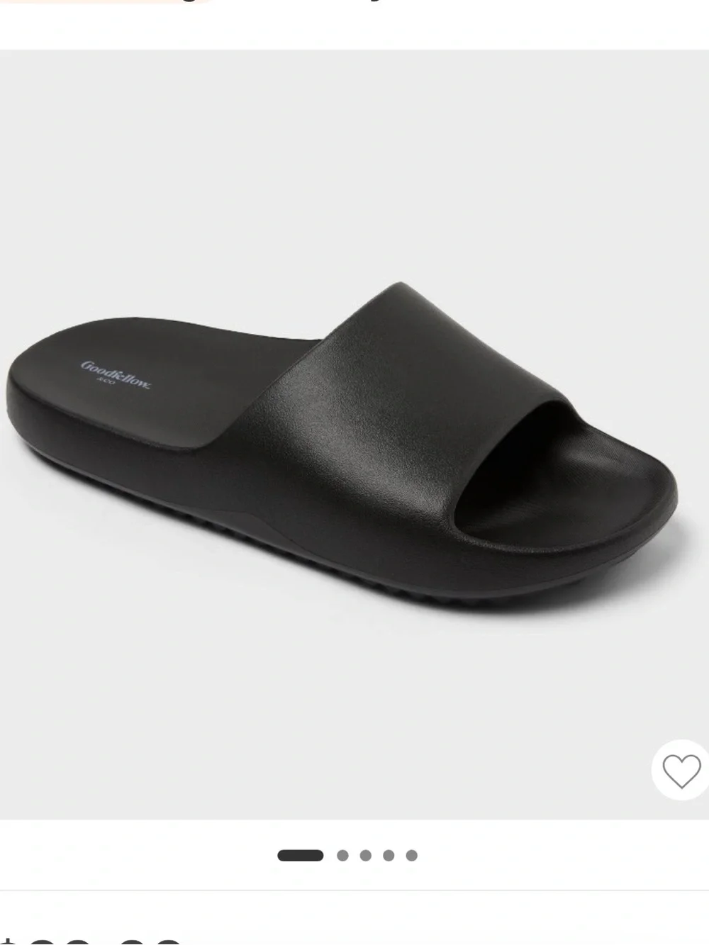 Men’s Goodfellow Kendrix black slides sandals - size 8